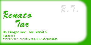 renato tar business card